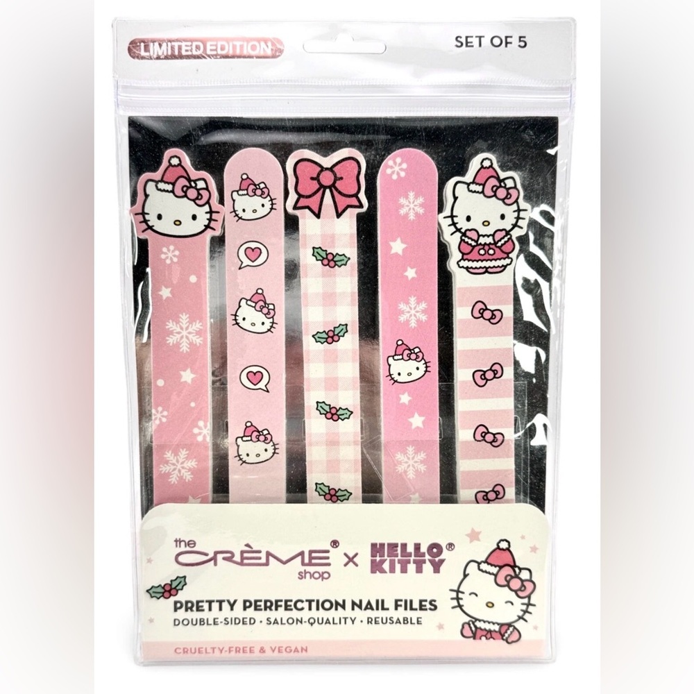 The Creme Shop Hello Kitty Christmas Nail File Set of 5 Limited Edition